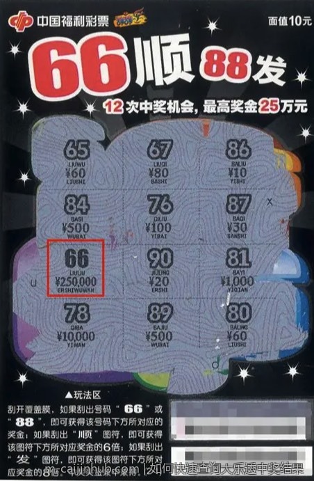 如何快速查询大乐透中奖结果